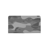 Personalized monogram gray army camo camouflage checkbook cover (Back)
