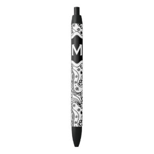 Personalized Monogram Hearts Love Doodle Pattern Pen