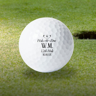 Personalized Monogram Hole in One Golf Balls