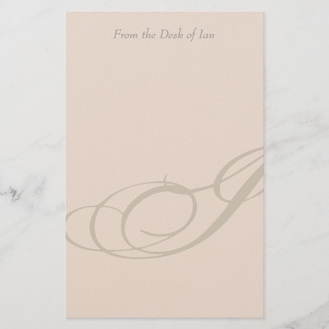Personalized Monogram I Stationery (Front)