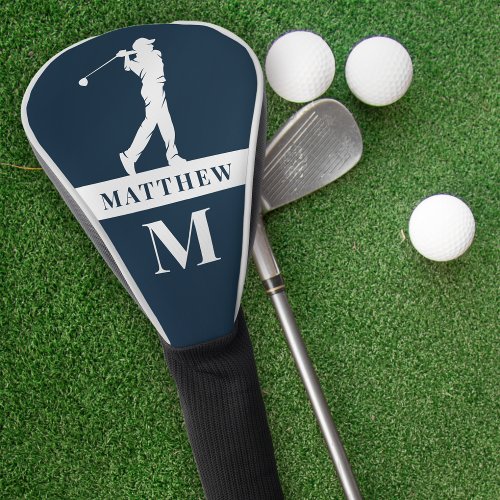 Personalized Monogram Initial Golf Swing Golf Head Cover