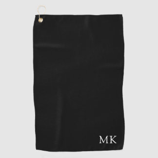 Personalized Monogram Initial Modern Golf Towel