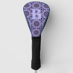 Personalized Monogram Initial Name Floral Art Golf Head Cover