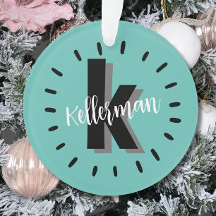 Personalized Monogram Initial Ornament