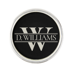 Personalized Monogram Initial Planet Jill Lapel Pin