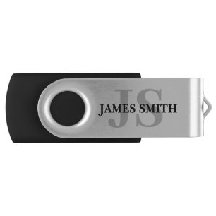 Personalized Monogram Initials And Name Flash Driv Drive