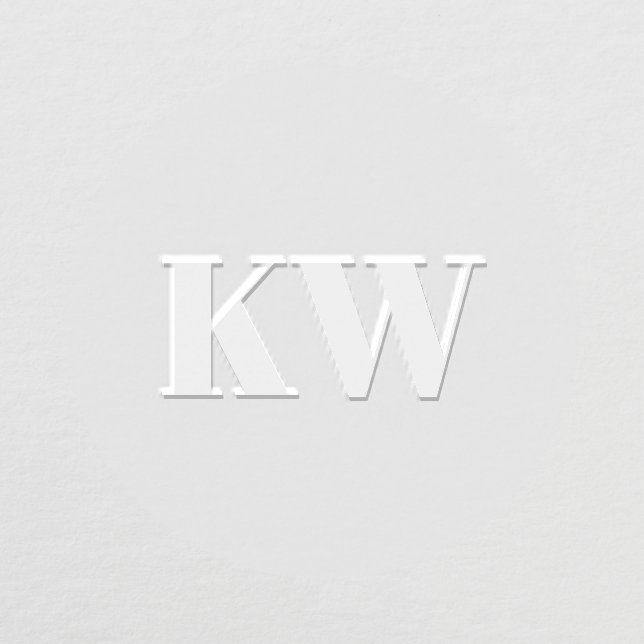 Personalized Monogram Initials Bold Serif Classic Embosser (Design)