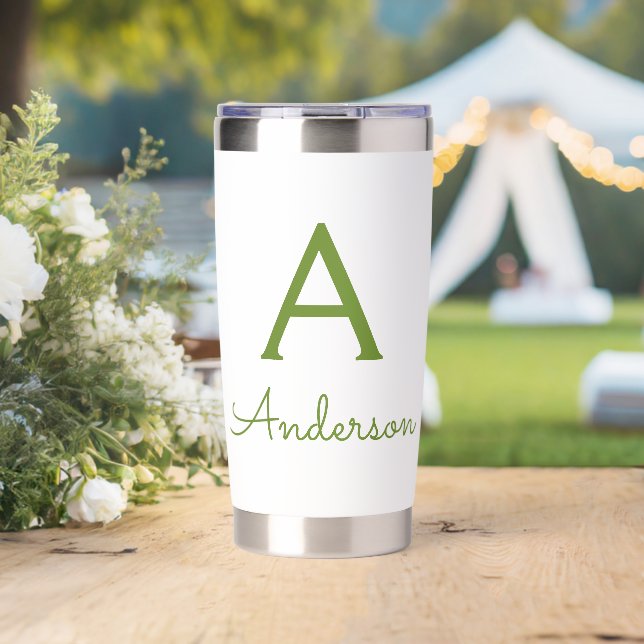 Personalized Monogram  Insulated Tumbler (Wedding (Rotated))