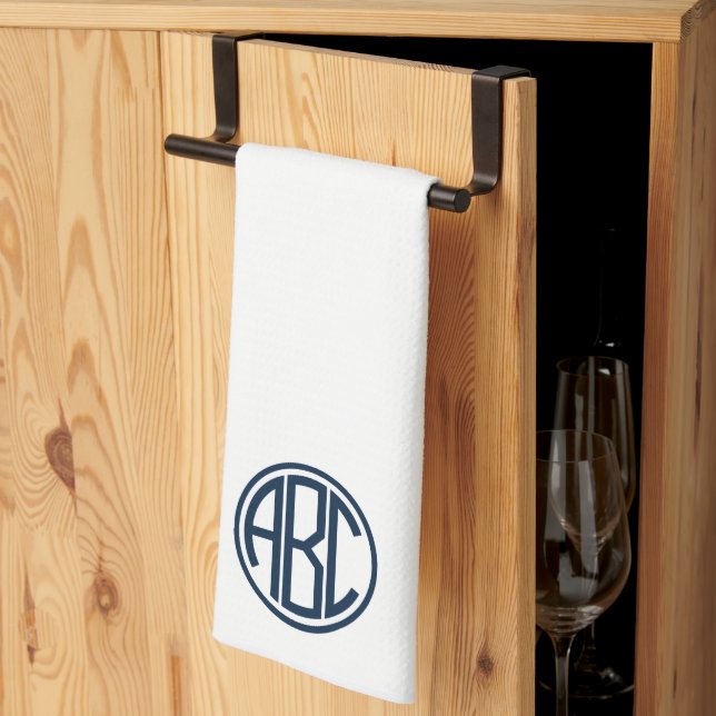Personalized Monogram Kitchen Tea Towel (Thirds Fold)