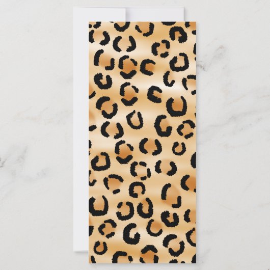 Personalized Monogram Leopard Print Pattern. (Back)