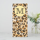 Personalized Monogram Leopard Print Pattern. (Standing Front)