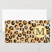 Personalized Monogram Leopard Print Pattern. (Front/Back)