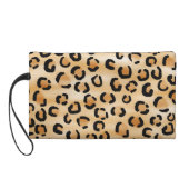 Personalized Monogram Leopard Print Pattern. Wristlet Purse (Back)