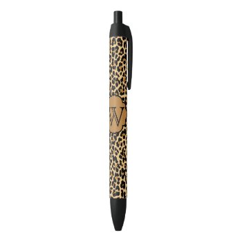 Personalized Monogram Leopard Print Pens by theburlapfrog at Zazzle