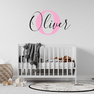 Personalized Monogram Letter with Name ,Custom Wa Wall Decal