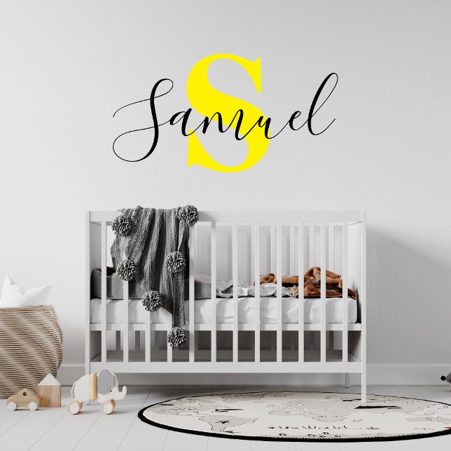 Personalized Monogram Letter with Name ,Custom Wa Wall Decal (Creator Uploaded)