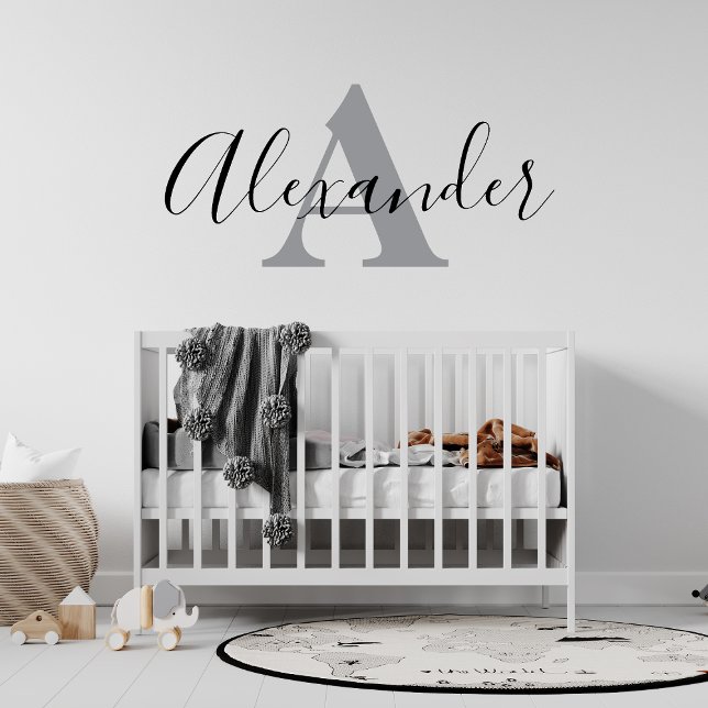 Personalized Monogram Letter with Name ,Custom Wa Wall Decal (Creator Uploaded)