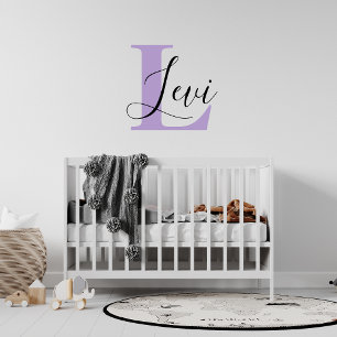 Personalized Monogram Letter with Name ,Custom Wa Wall Decal