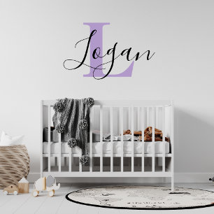 Personalized Monogram Letter with Name ,Custom Wa Wall Decal