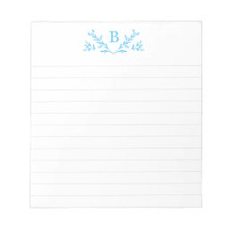 Personalized Monogram Lined Notepad