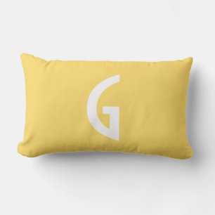 Personalized Monogram Lumbar Pillow