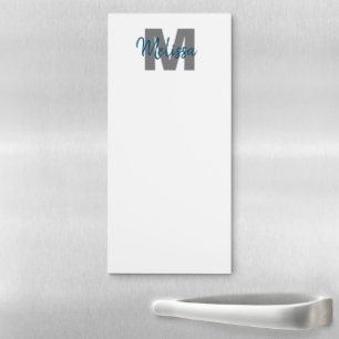 Personalized Monogram Magnetic Notepad