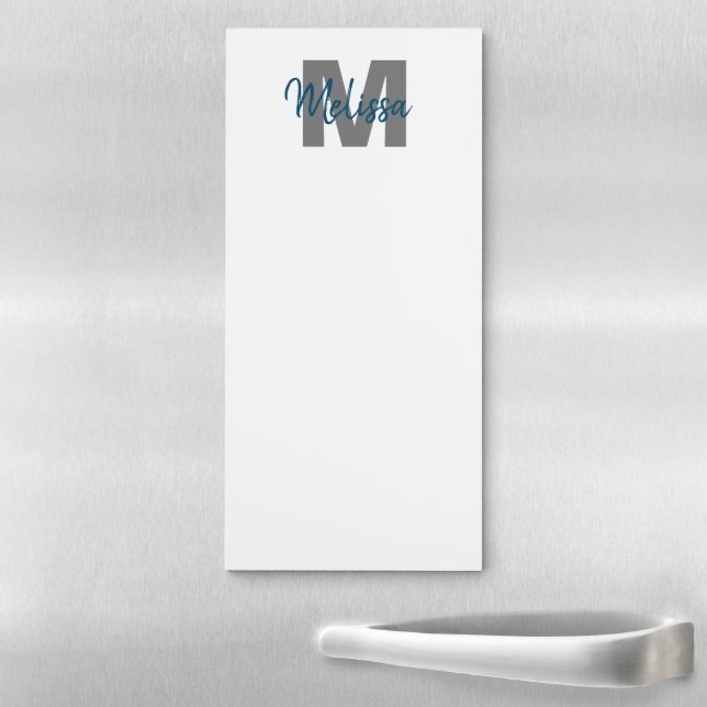 Personalized Monogram Magnetic Notepad (In Situ)