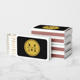 Personalized Monogram Matchbox for Stylish Gifting Matchboxes