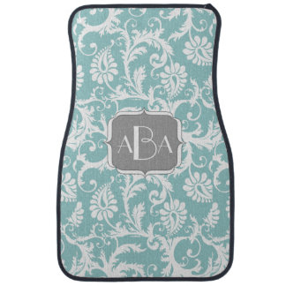 Personalized Monogram Modern Damask Any Color Car Mat