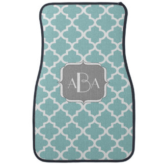 Personalized Monogram Modern Moroccan Any Color Car Mat