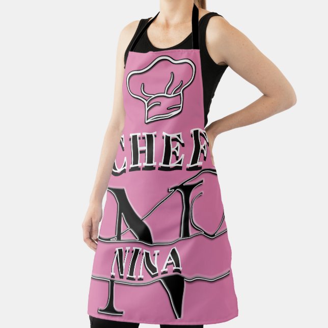 Personalized Monogram (N) Apron (Insitu)