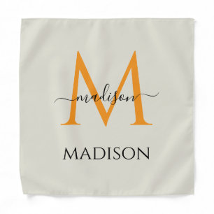 Personalized Monogram & Name Bandana