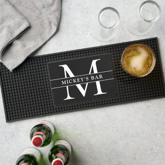 Personalized Monogram Name Bar Mat