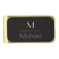 Personalized Monogram | Name Black & Gold 