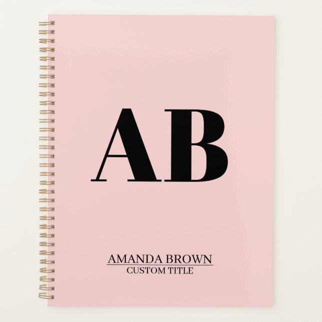 Personalized Monogram Name Custom Planner 2027 (Front)