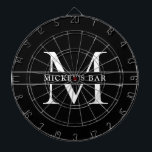 Personalized Monogram Name Dart Board<br><div class="desc">This personalized bar mat is a great gift for anyone in your life! Wow your friends and family with this classic and stylish design that can be personalized to your liking.</div>