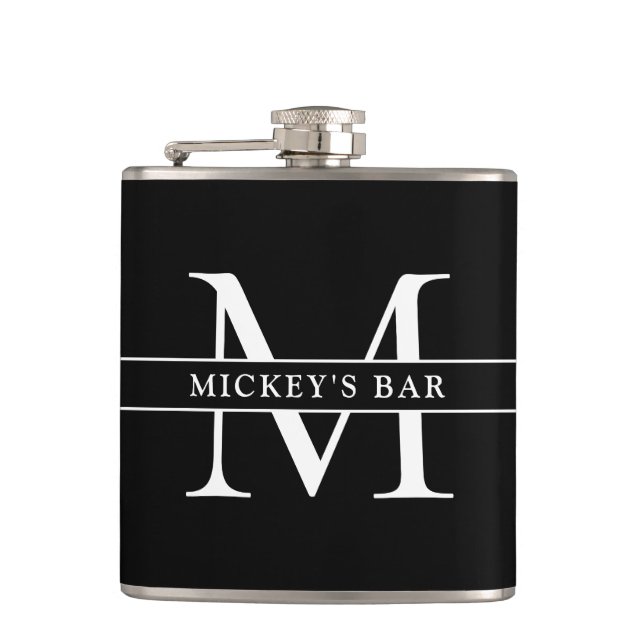 Personalized Monogram Name Flask (Front)