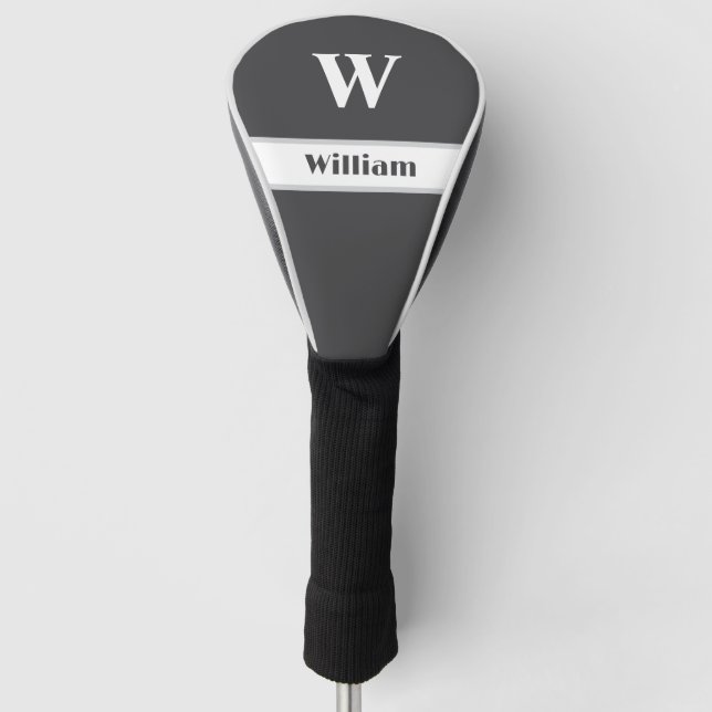 Personalized Monogram Name Golf Head Cover (Front)