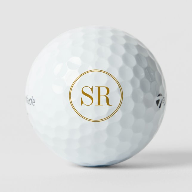 Personalized Monogram Name Initial  Golf Ball (Front)