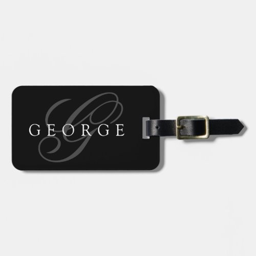 Personalized Monogram Name Initial Luggage Tag