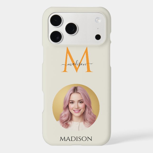 Personalized Monogram & Name  Iphone Case (Back)