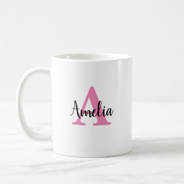 Personalized Monogram Name Mug Script (Left)