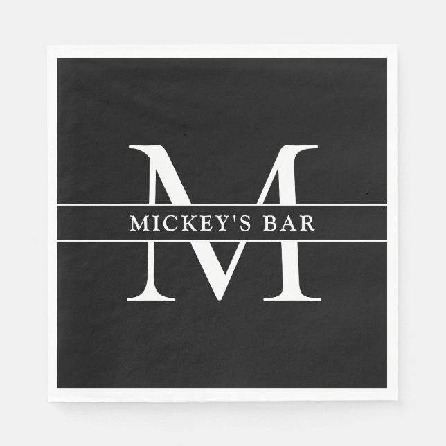 Personalized Monogram Name Napkins (Front)