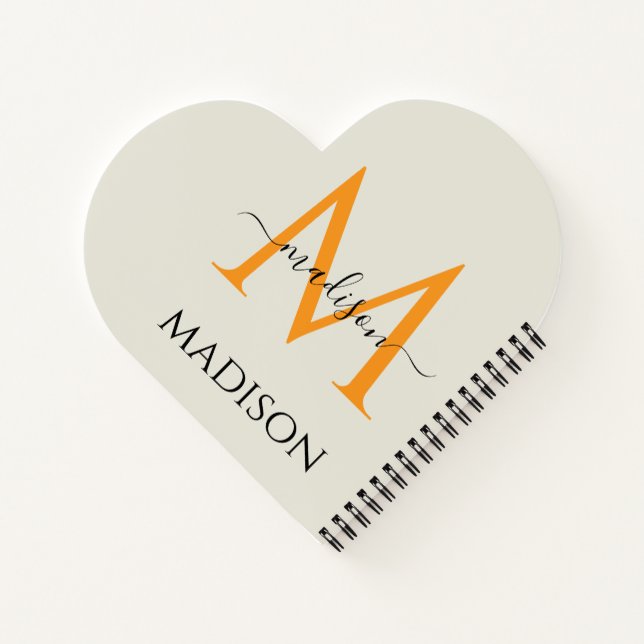 Personalized Monogram & Name  Notebook (Back)
