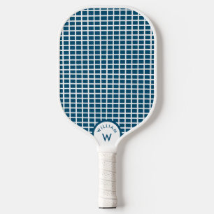 Personalized Monogram Name Pickleball String Blue Pickleball Paddle