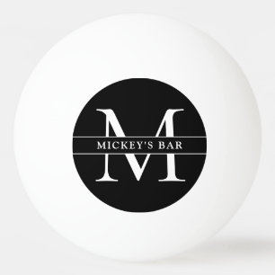 Personalized Monogram Name Ping Pong Ball