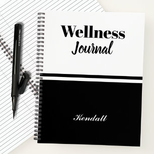 Personalized Monogram Name Script Wellness Journal