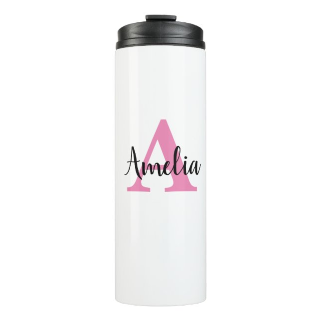 Personalized Monogram Name Thermal Tumbler (Front)
