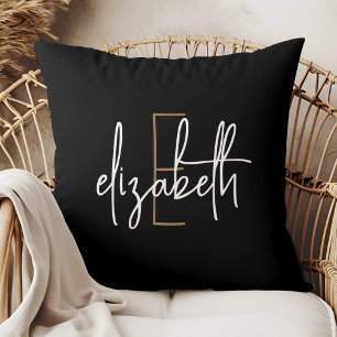 Personalized Monogram Name Throw Pillow