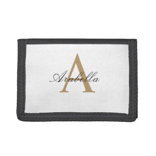 Personalized Monogram Name Trifold Wallet